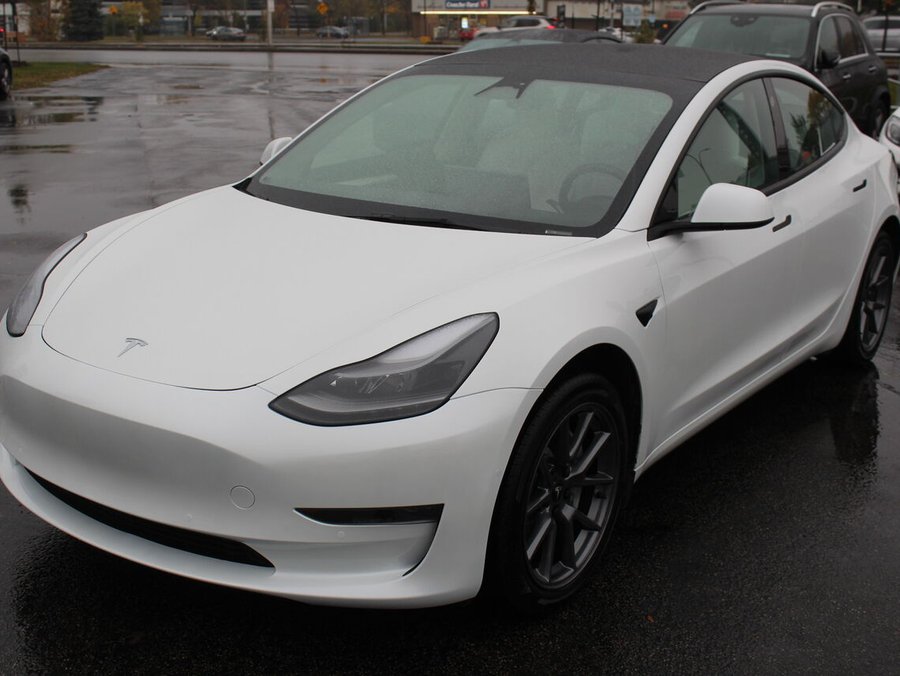 Tesla Model 3 model 3 rwd panoramic navigation white seats 2022 Blanc