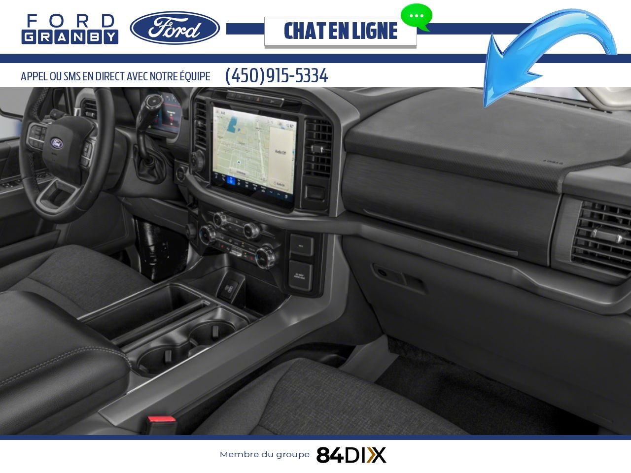 Ford F-150 2025 Blanc Oxford Granby - photo #6