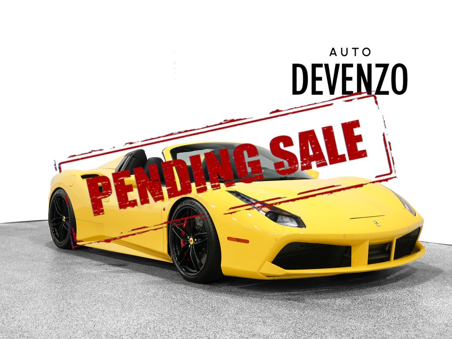Ferrari 488 Spider Sport Exhaust System 2019 Jaune
