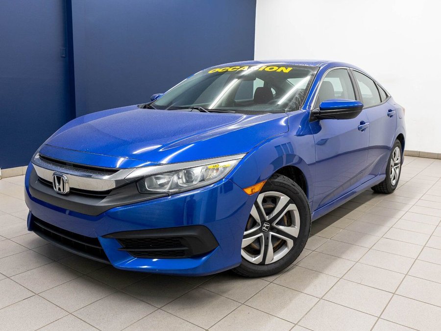 Honda Civic LX AUTO *SIÈGES CHAUFF* CARPLAY BLUETOOTH *BAS KM* 2018 Bleu