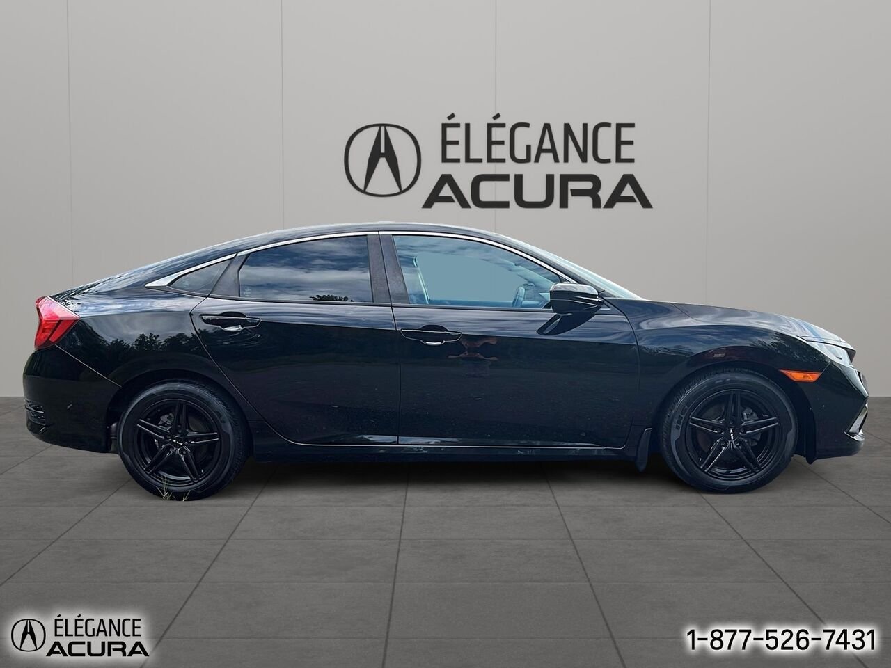 2020 Honda Civic Sedan LX | A8378A Black Granby - photo #3