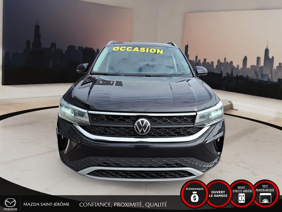 2023 Volkswagen Taos Comfortline 4MOTION | 1 PROPRIÉTAIRE | JAMAIS ACCIDENTÉ | TOIT PANORAMIQUE | MAGS | CUIR Black