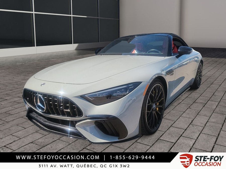Mercedes-Benz SL SL 63 AMG ROADSTER CUIR ROUGE 2022 Gris