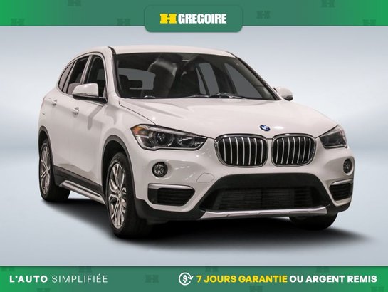 2019 BMW X1 xDrive28i AWD AUTO AC CUIR NAV MAGS CAM RECUL BLEU White