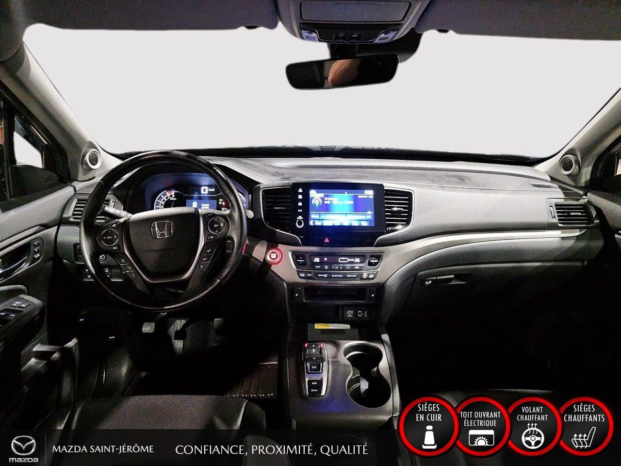 2022 Honda Ridgeline EX-L | 4X4 | TOIT OUVRANT | CUIR | VOLANT CHAUFFANT | DÉMARREUR À DISTANCE Black Saint-Jérôme - photo #22