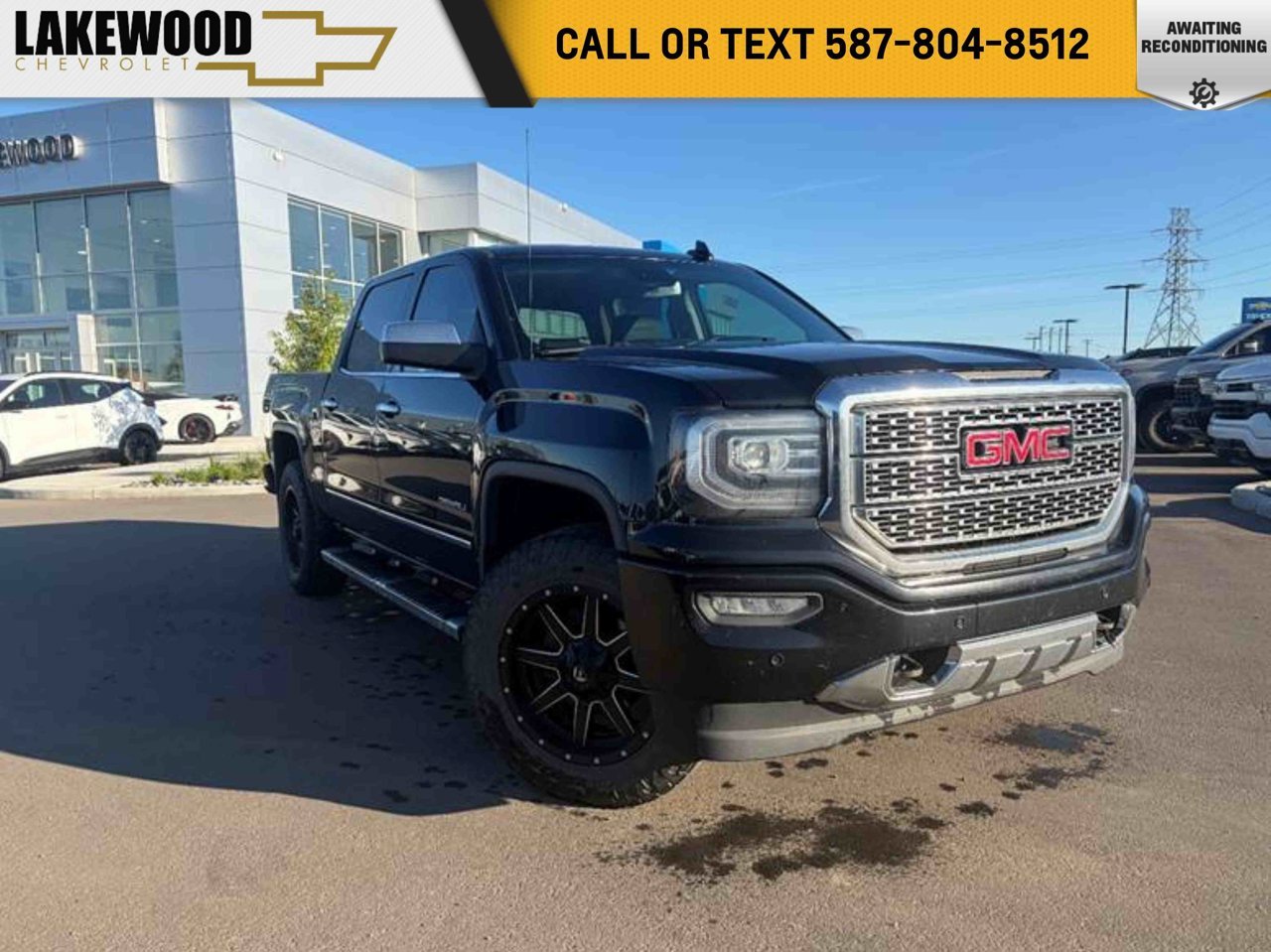 2018 GMC Sierra 1500 4WD Crew Cab 143.5 Denali Black Sherwood Park - photo #0