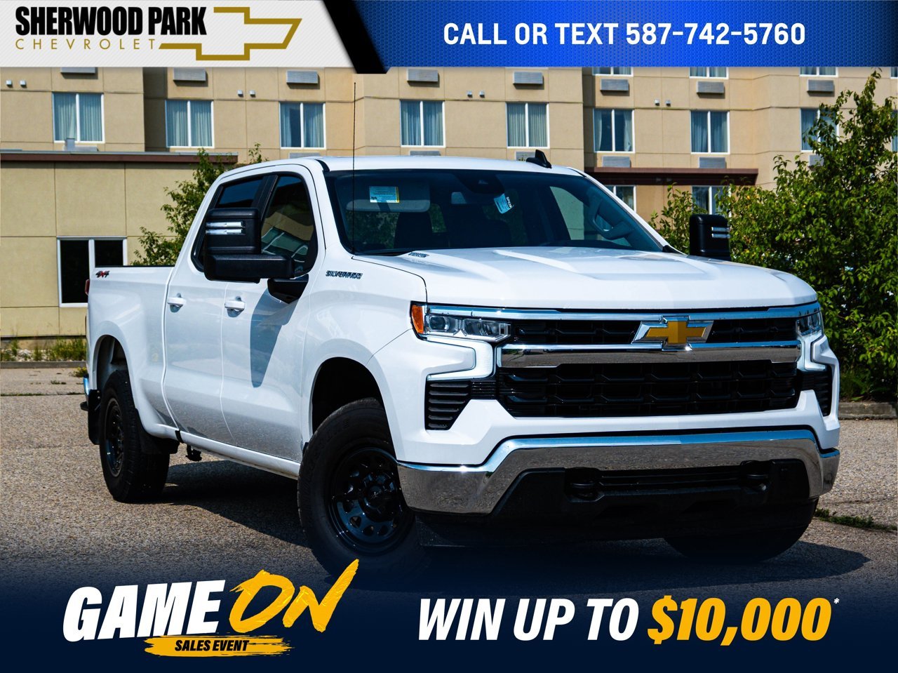 2025 Chevrolet Silverado 1500 4WD Crew Cab 147 LT White Sherwood Park - photo #0