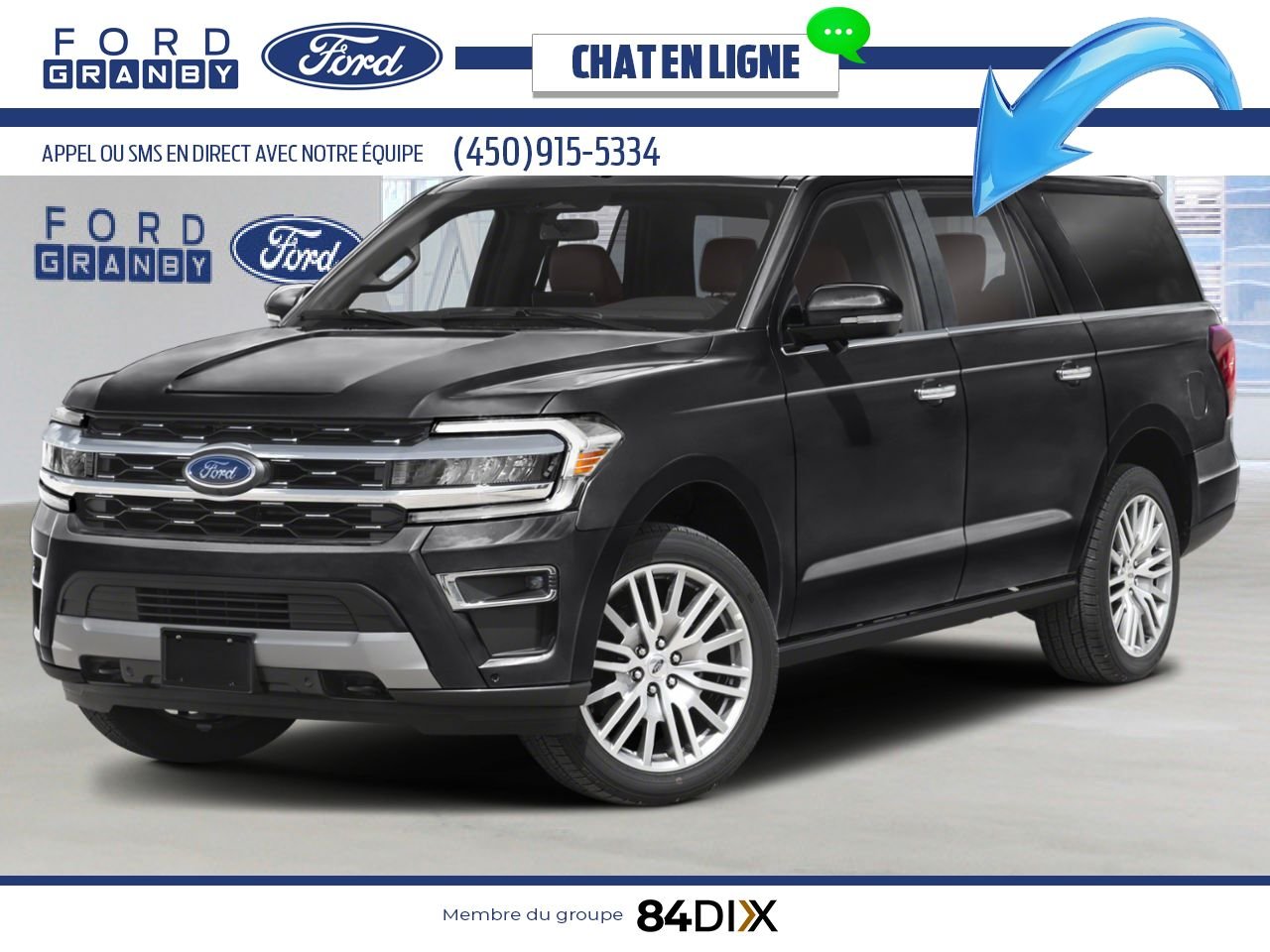Ford Expedition 2022 Noir agate Granby - photo #0