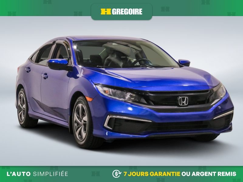 Honda Civic 821871 | LX AUTO AC GR ELECT CAMERA DE RECUL BLEUTOOTH 2019 Bleu Laval - photo #0