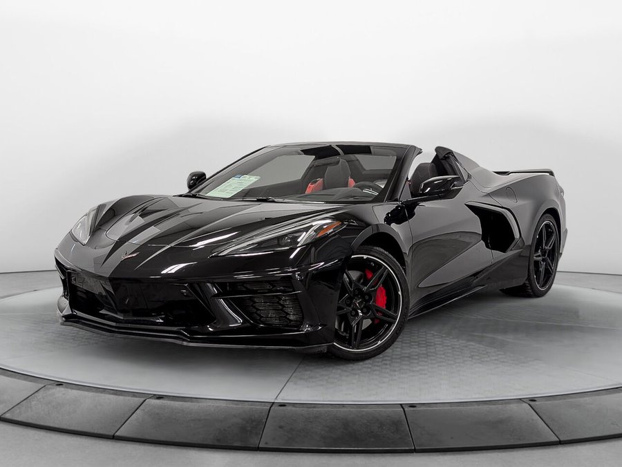 2022 CHEVROLET CORVETTE STINGRAY CABRIOLET 3LT Convertible Z51 Suspension Ajustable Black