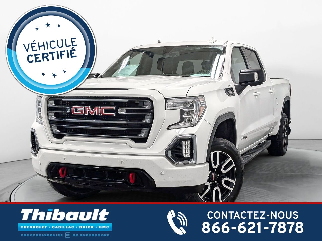 GMC SIERRA 4WD STANDARD BED CREW CAB AT4 Moteur 3.0l Diesel 2022 Blanc Sherbrooke - photo #0