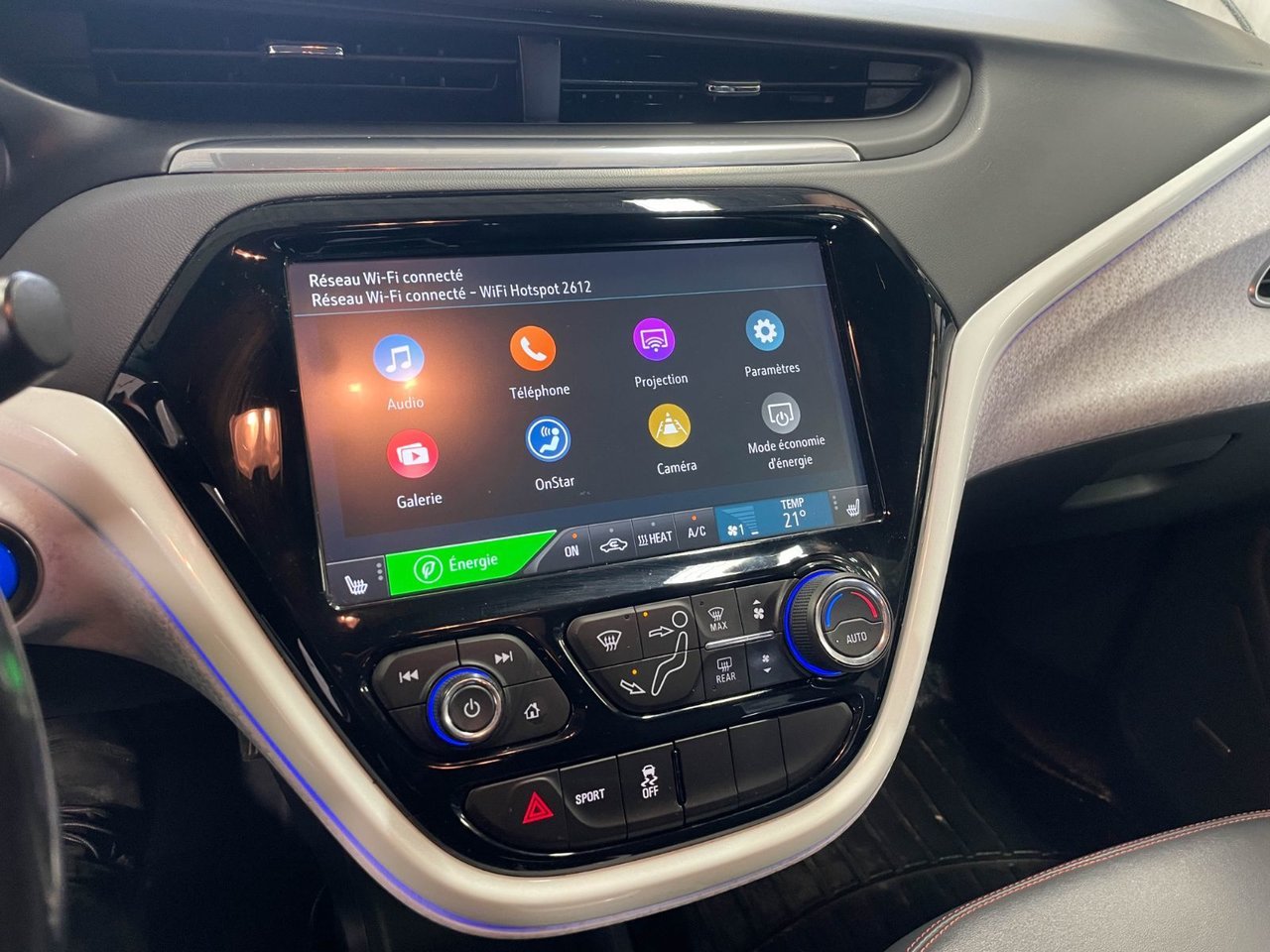 Chevrolet Bolt EV PREMIER *CUIR* BOSE SIÈGES / VOLANT CHAUF CARPLAY 2021 Noir Saint-Jérôme - photo #13
