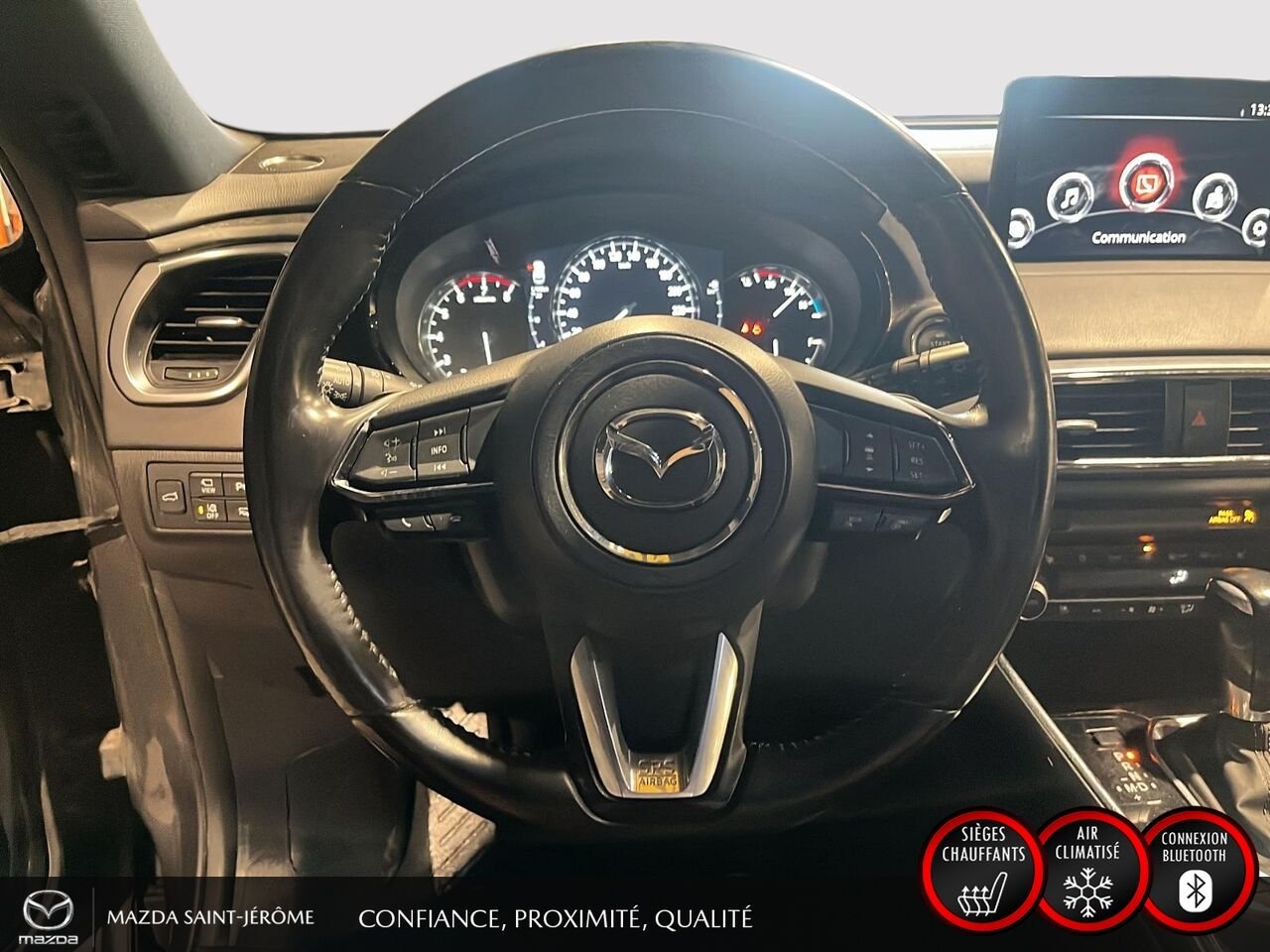 Mazda CX-9 GT | TOIT OUVRANT | CUIR | AWD | 2021 Gris Saint-Jérôme - photo #12