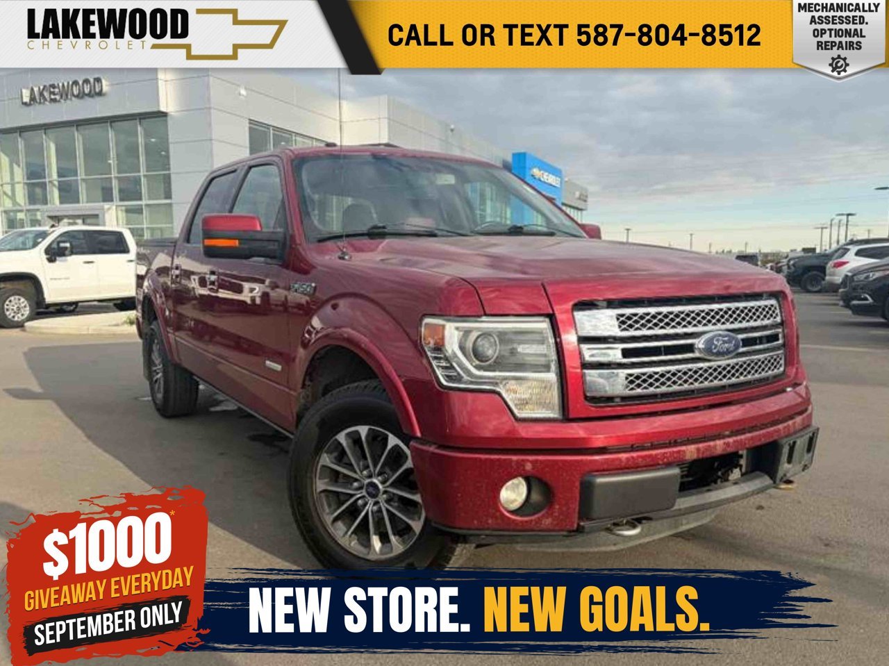 2013 Ford F-150 4WD SuperCrew 145 Limited Tinted Ruby Red Sherwood Park - photo #0