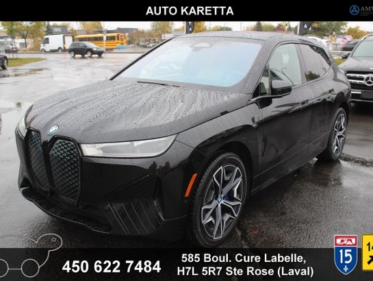 BMW iX IX xDrive40 M-Sport premium comfort pack mass seat head up 2023 Noir