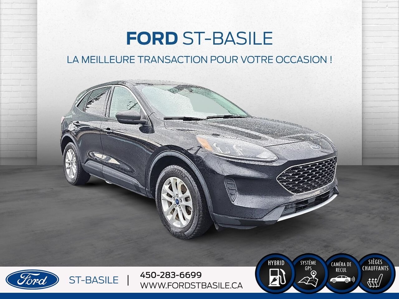 Ford Escape 2022 Noir Saint-Basile-le-Grand - photo #8
