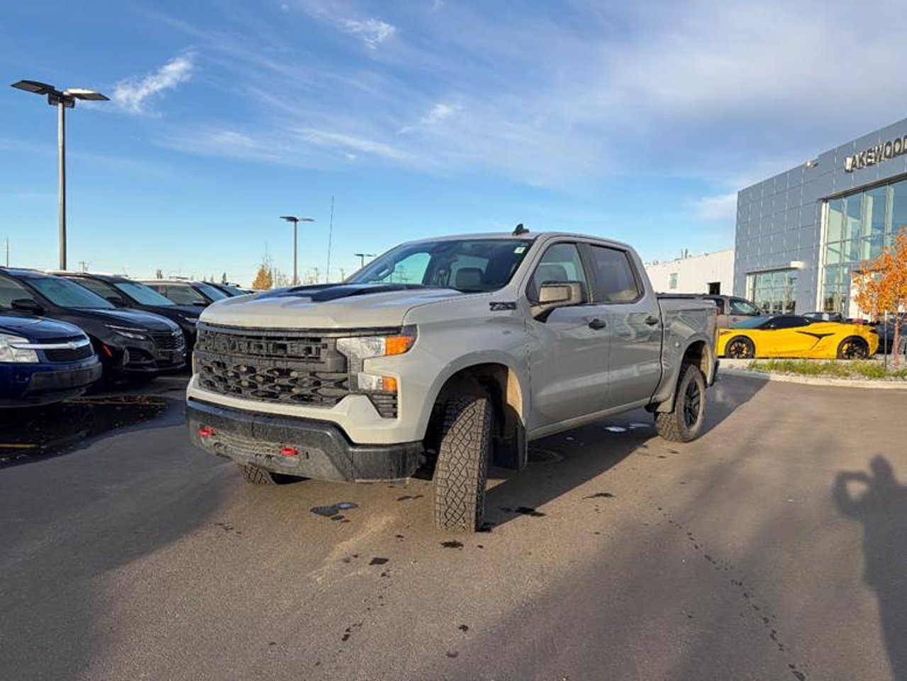 2025 Chevrolet Silverado 1500 4WD Crew Cab 147 Custom Trail Boss Grey Sherwood Park - photo #2
