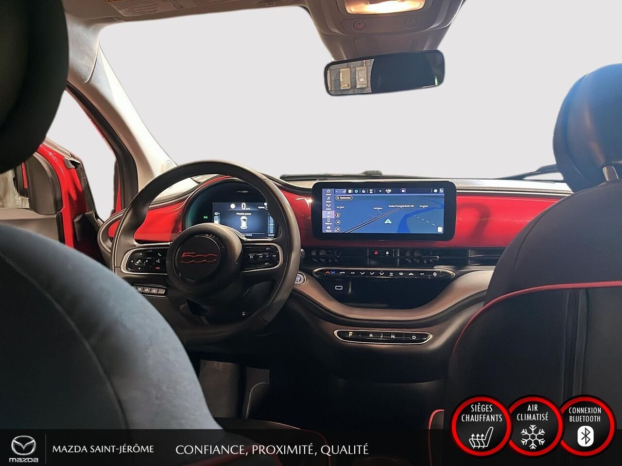 2024 FIAT 500e Édition (RED) | 100 % ÉLECTRIQUE | SEULEMENT 17 026 KM | CARFAX VIERGE Red Saint-Jérôme - photo #22
