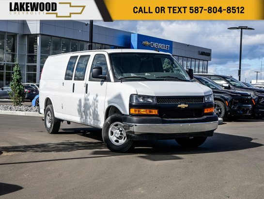 2025 Chevrolet Express Cargo Van WT 6.6L | Bucket Seats White