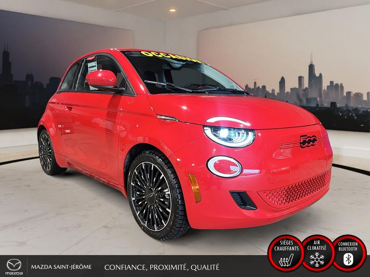 2024 FIAT 500e Édition (RED) | 100 % ÉLECTRIQUE | SEULEMENT 17 026 KM | CARFAX VIERGE Red Saint-Jérôme - photo #3