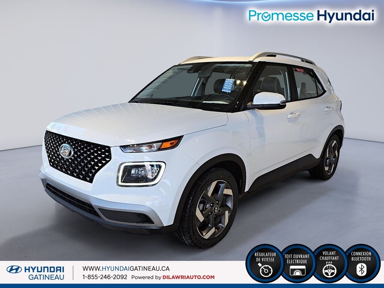 Hyundai Venue Ultimate IVT *** carfax clean , toute equiper , certifier*** 2022 Blanc Ottawa & Gatineau - photo #0