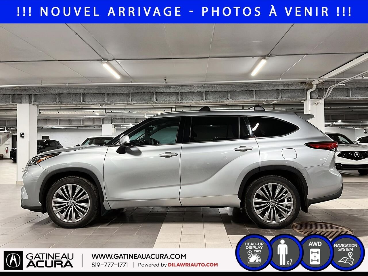 2021 Toyota Highlander Platinum AWD Silver Ottawa & Gatineau - photo #8