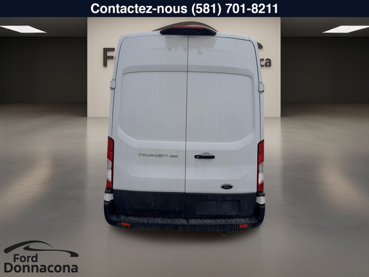 2023 Ford Transit Cargo Van White  - photo #9