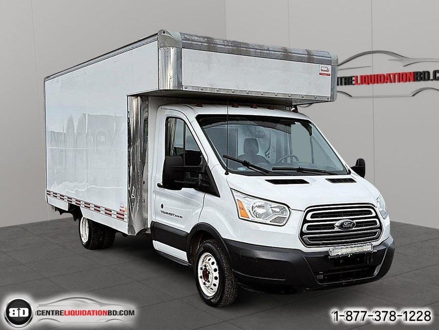 Ford TRANSIT CUTAWAY BOITE 14 PIEDS 2018 Blanc