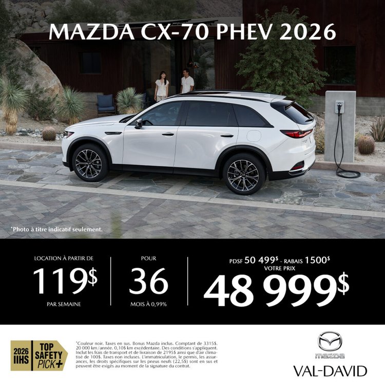 Mazda val david promo octobre CX 70 PHEV 2026 1024x1024