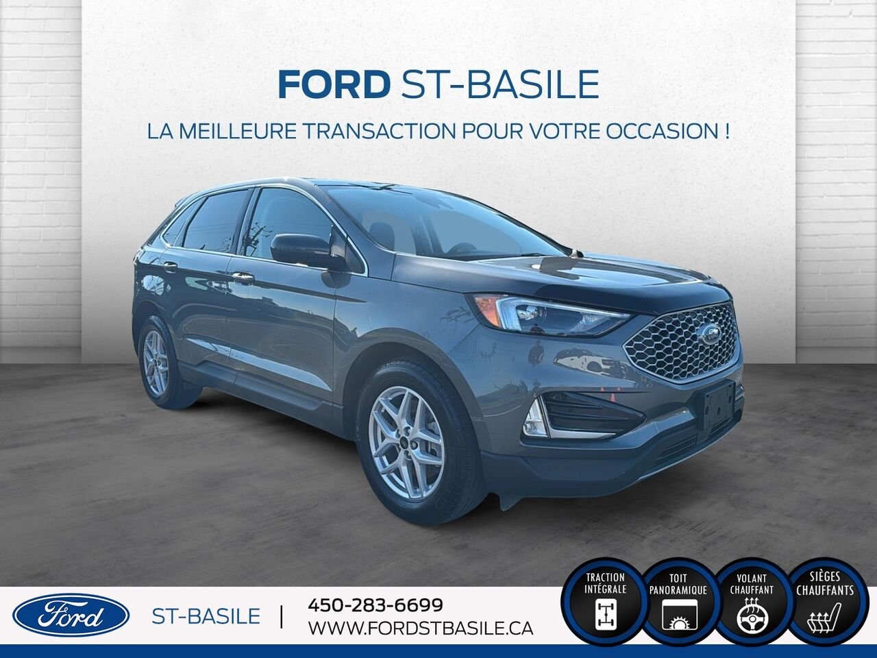 Ford EDGE 2024 Gris Saint-Basile-le-Grand - photo #10