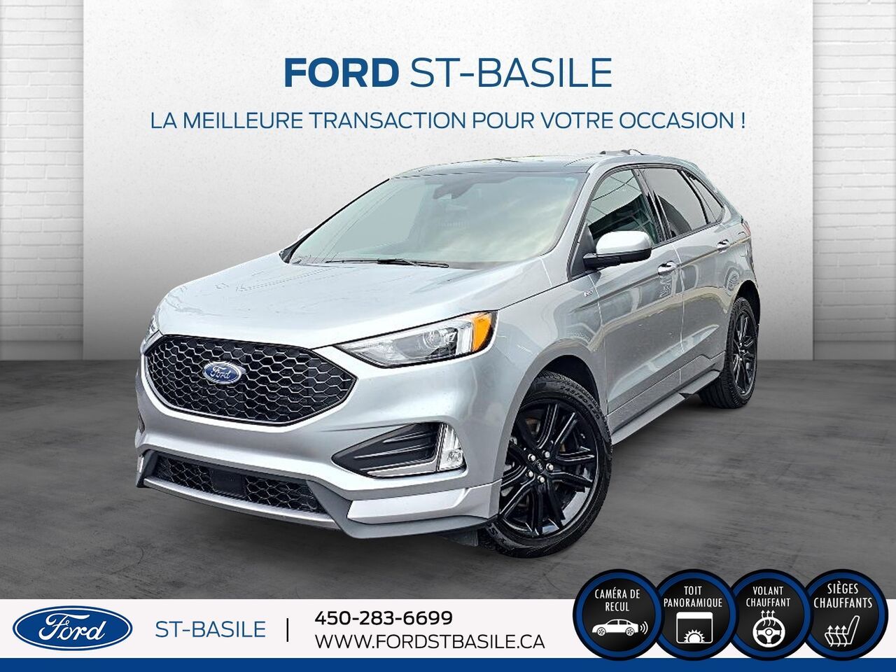Silver 2024 Ford Edge SUV / Crossover All-Wheel Drive Automatic