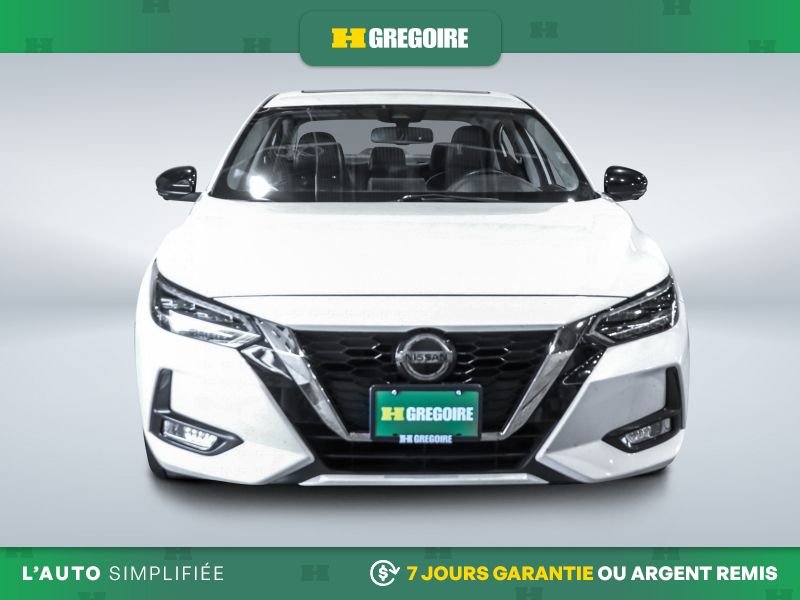 Nissan Sentra 822807 | SR AUTO A/C CUIR TOIT GR ELECT MAGS CAM RECUL BLUE 2021 Blanc Laval - photo #1