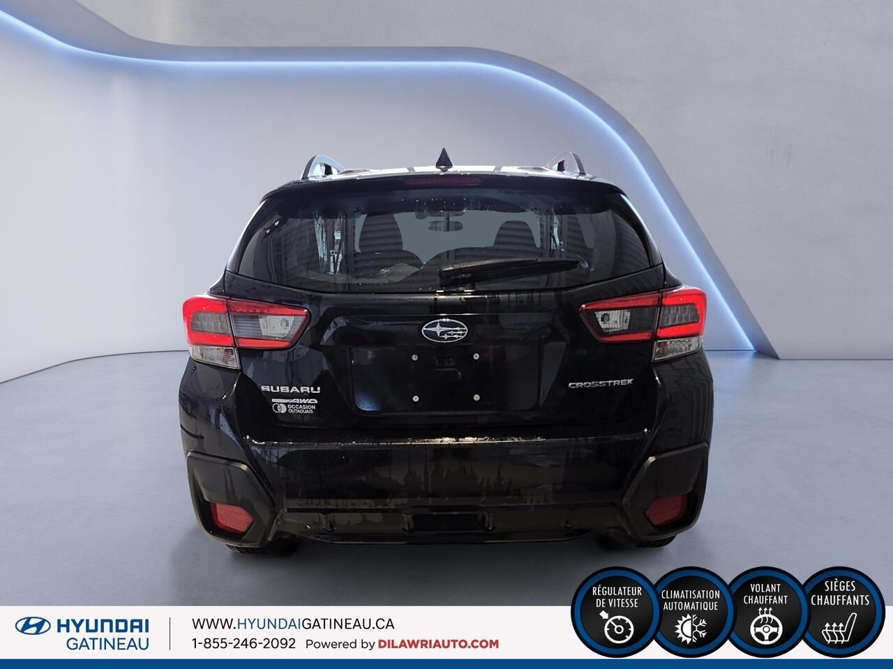 Subaru Crosstrek Tourisme CVT *** 4 roue motrice , sieges chauffant , pneus d hiver *** 2021 Noir Ottawa & Gatineau - photo #2