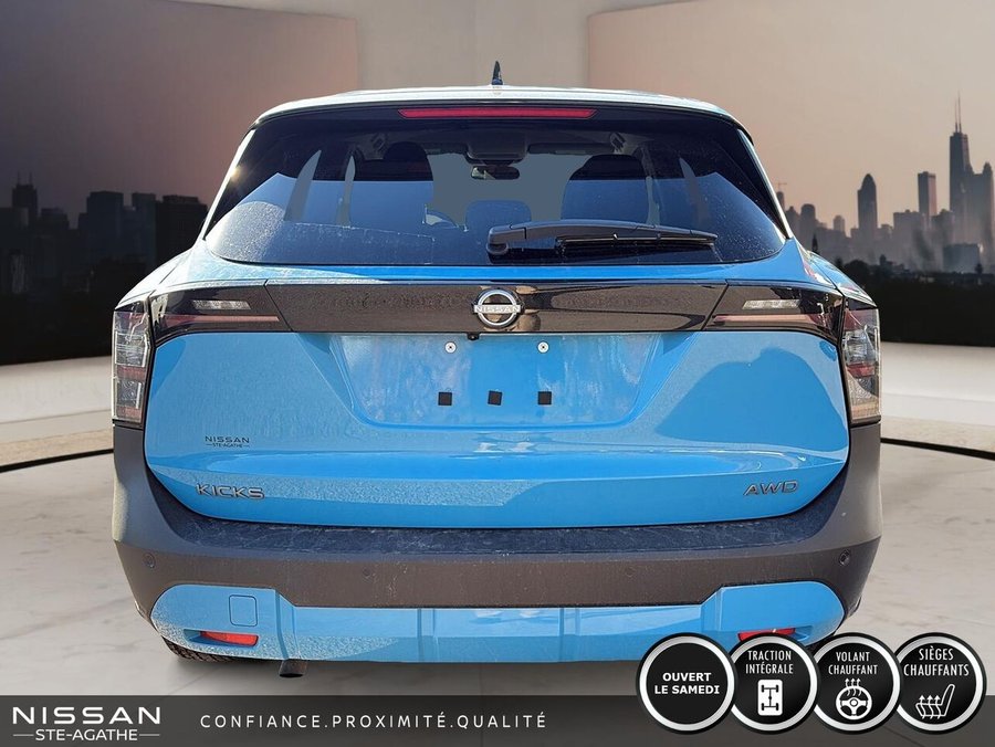 Nissan Kicks SV TI | SEULEMENT 3 310 KM | UN SEUL PROPRIÉTAIRE | CARPLAY | VOLANT CHAUFFANT | AWD 2026 Bleu