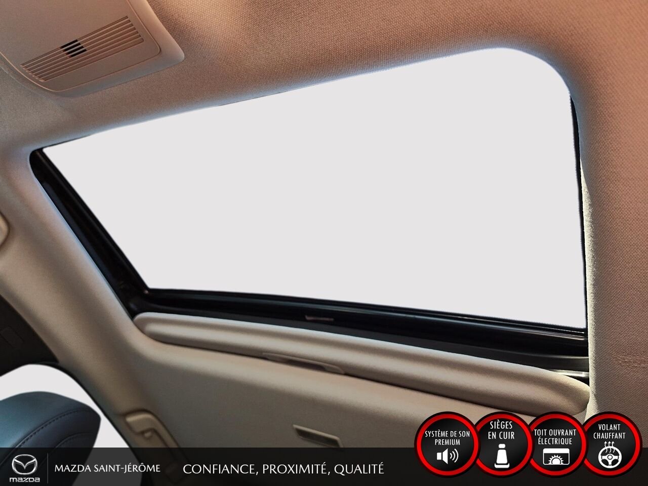 2023 Mazda CX-30 GT | 1 PROPRIÉTAIRE | JAMAIS ACCIDENTÉ | AWD | CUIR | TOIT OUVRANT | MAGS NOIR Red Saint-Jérôme - photo #17