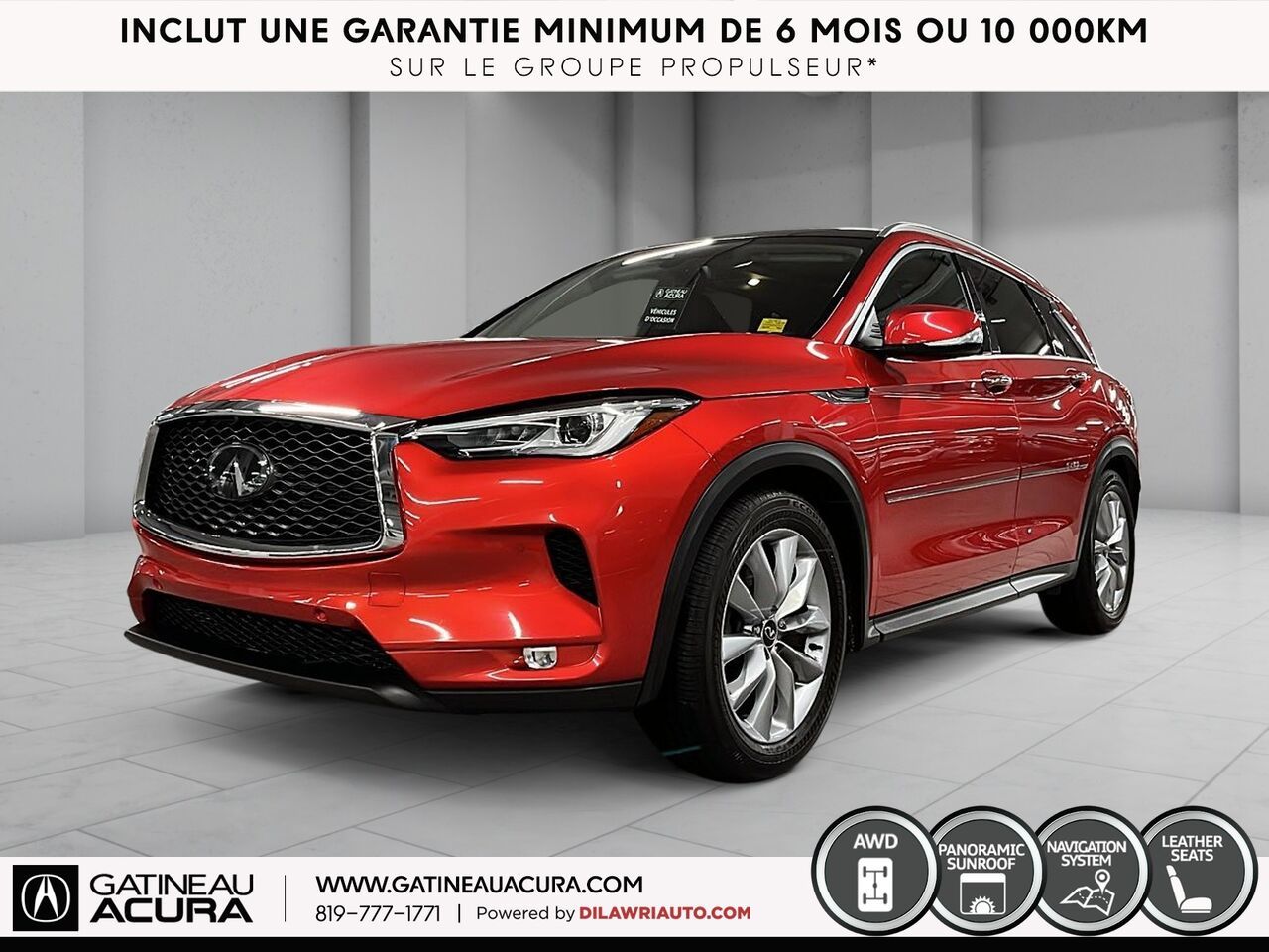 Red 2020 INFINITI QX50 SUV / Crossover  Automatic