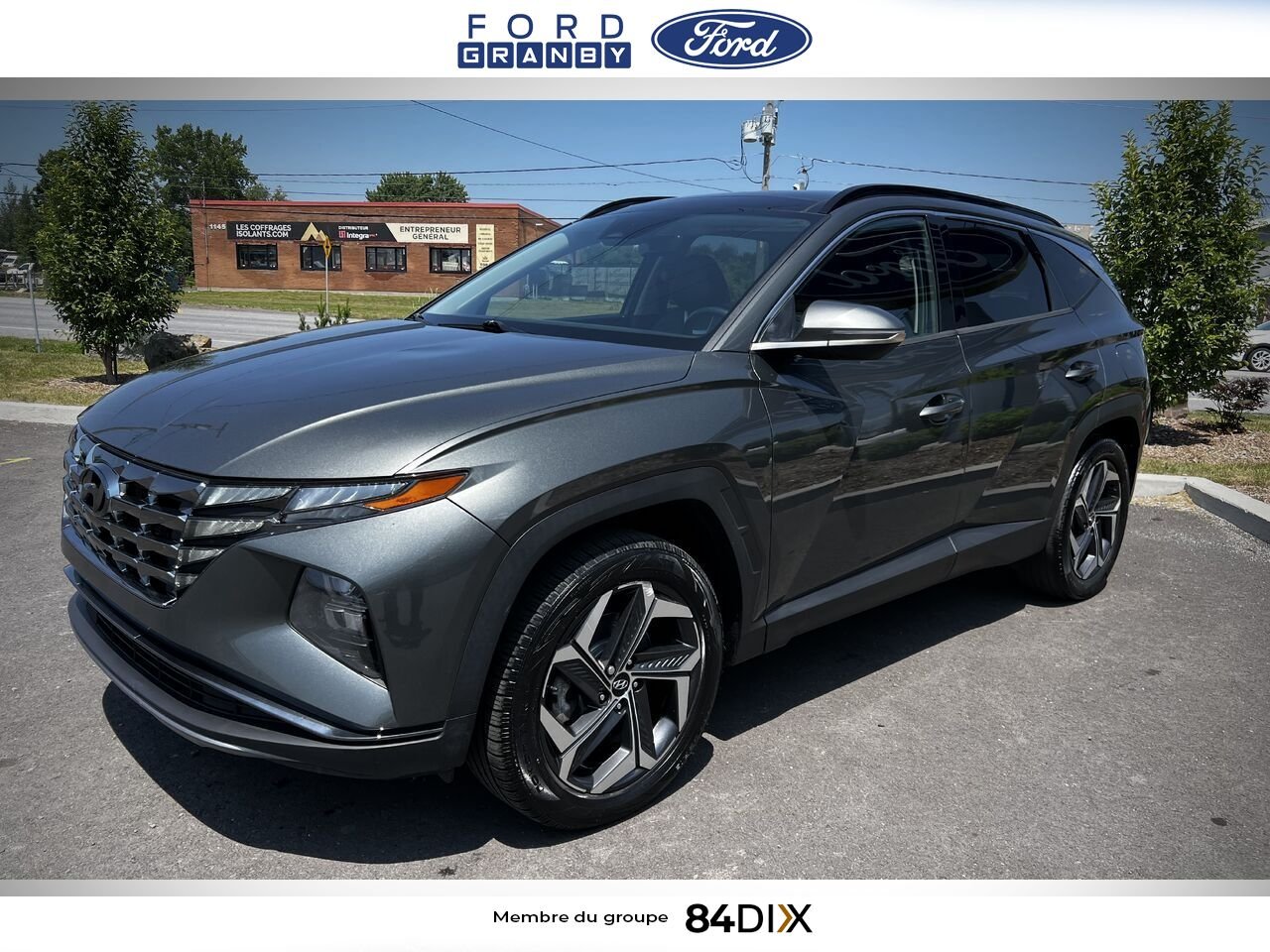 Hyundai Tucson hybride rechargeable 2022 Gris Granby - photo #7