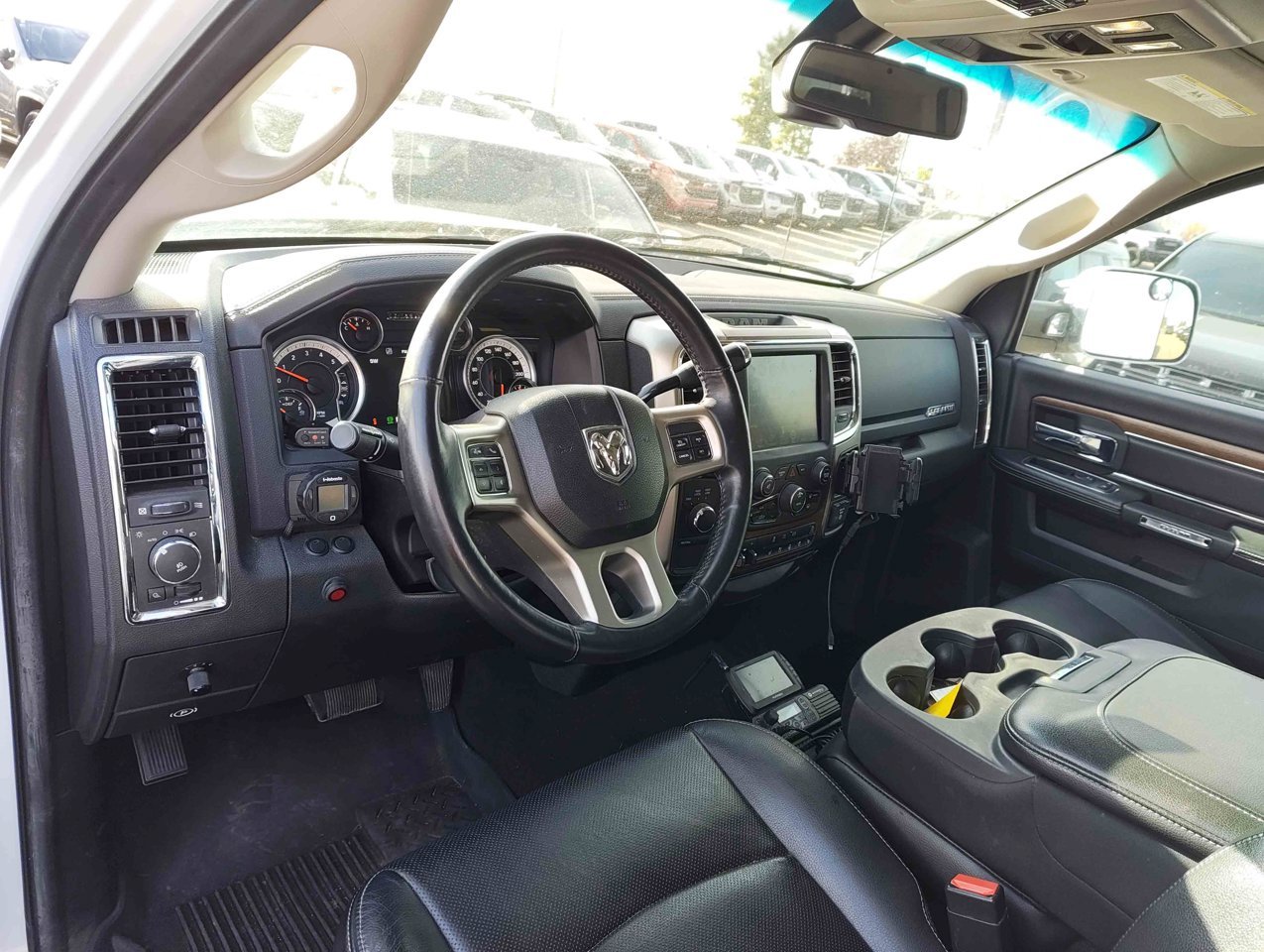 2013 Ram 2500 4WD Mega Cab 160.5 Laramie White Sherwood Park - photo #6