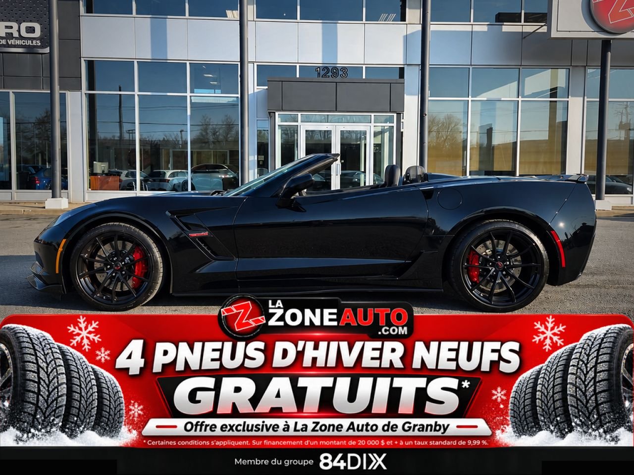 Chevrolet Corvette Grand Sport Convertible 2019 Noir Granby - photo #2
