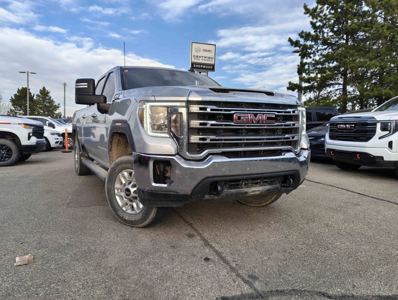 2021 GMC Sierra 2500HD 4WD Crew Cab 159 SLE Grey Sherwood Park - photo #1