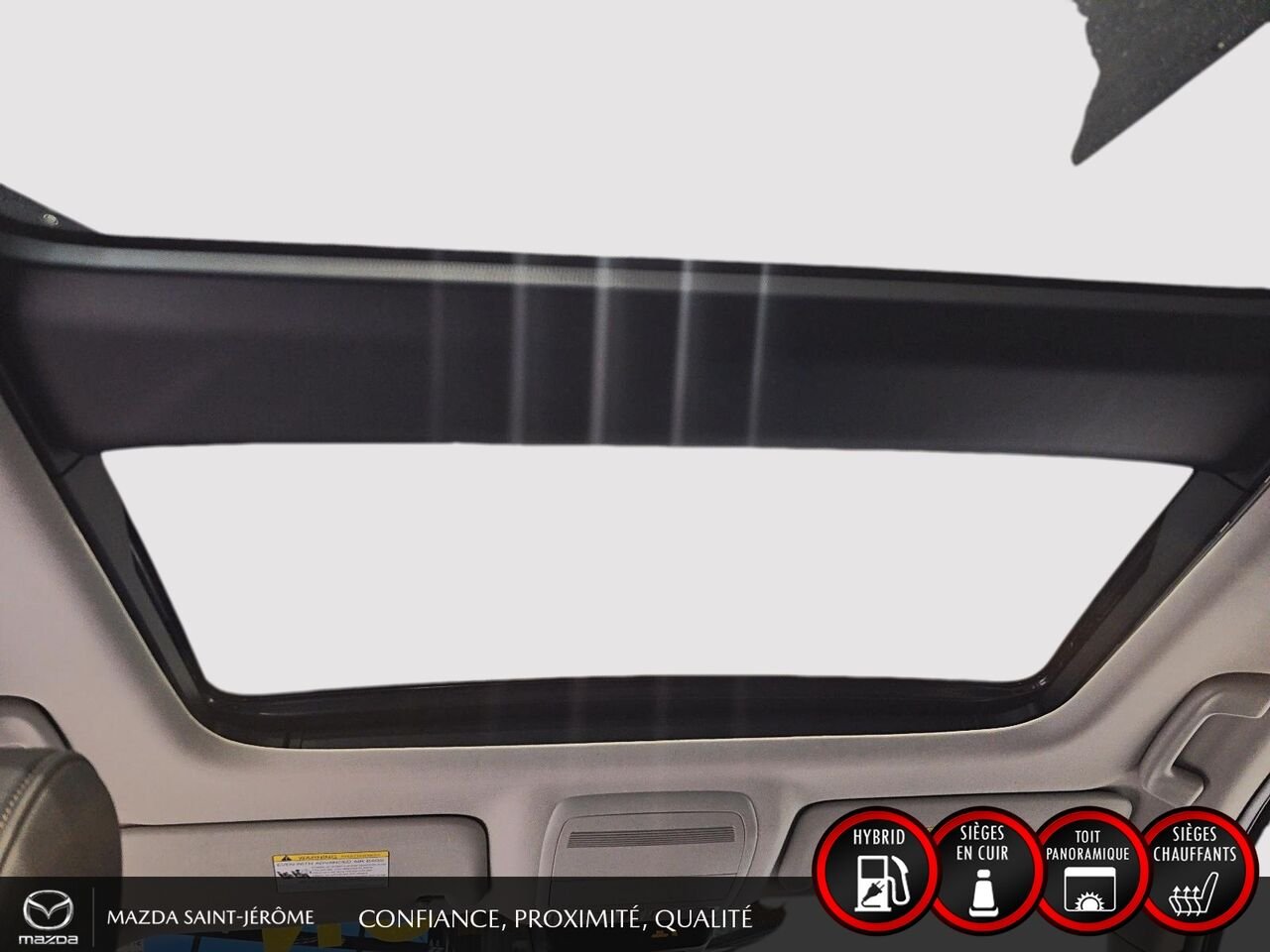 2024 Mazda CX-90 hybride rechargeable GS-L | 1 PROPRIÉTAIRE | HYBRIDE RECHARGEABLE | CUIR | TOIT OUVRANT | AWD White Saint-Jérôme - photo #17