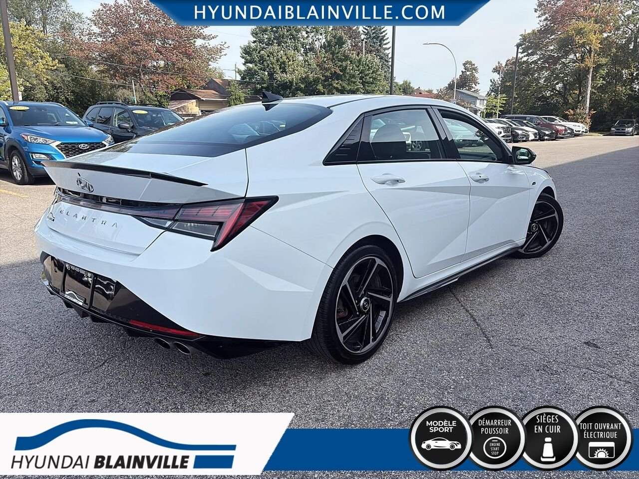 Hyundai Elantra 2023 Blanc Blainville - photo #3