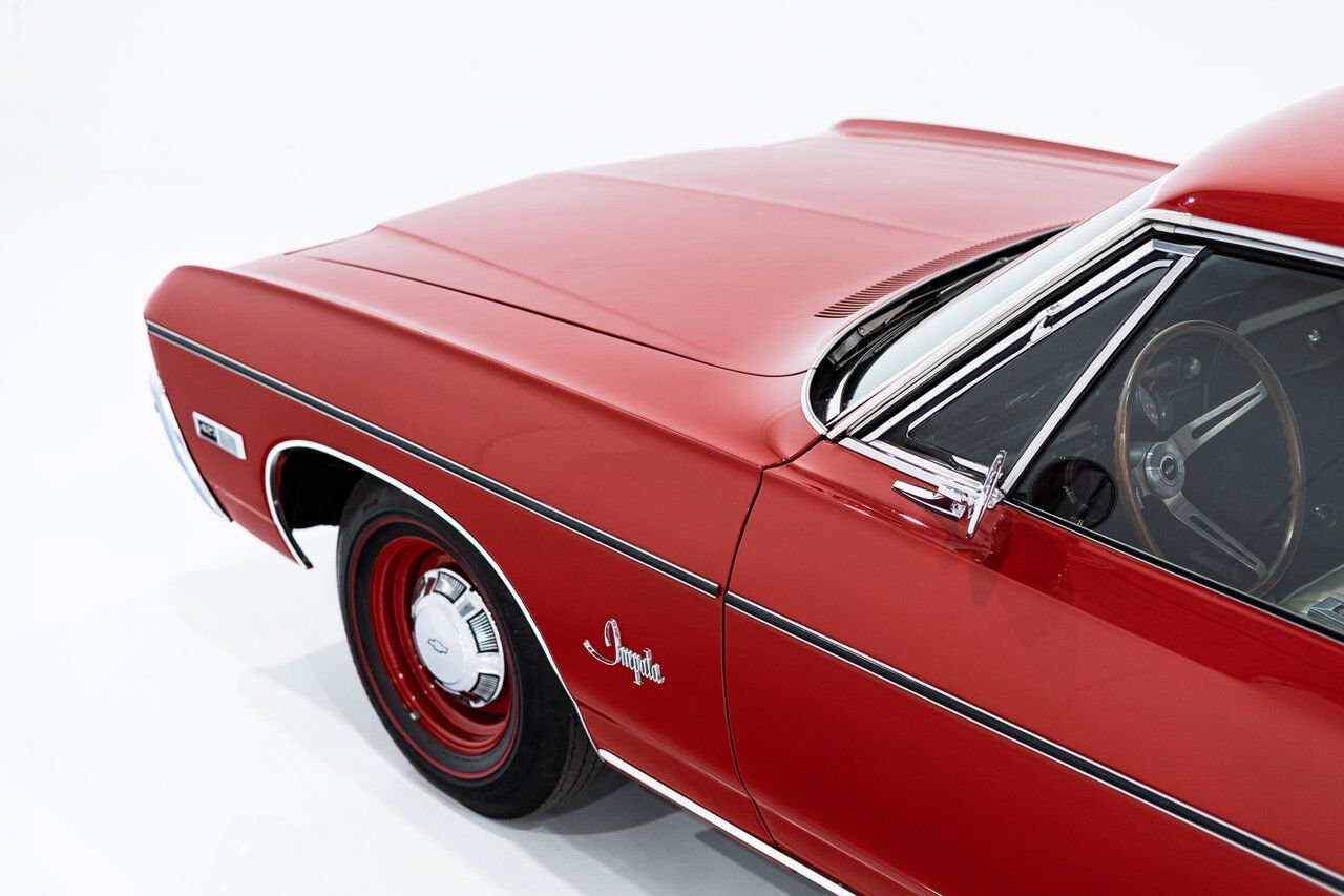 Chevrolet Impala Match N# L72 427/425 4spd 4.56gear Org Bill Of Sale | PRIX EN USD 1968 Rouge Montréal - photo #1
