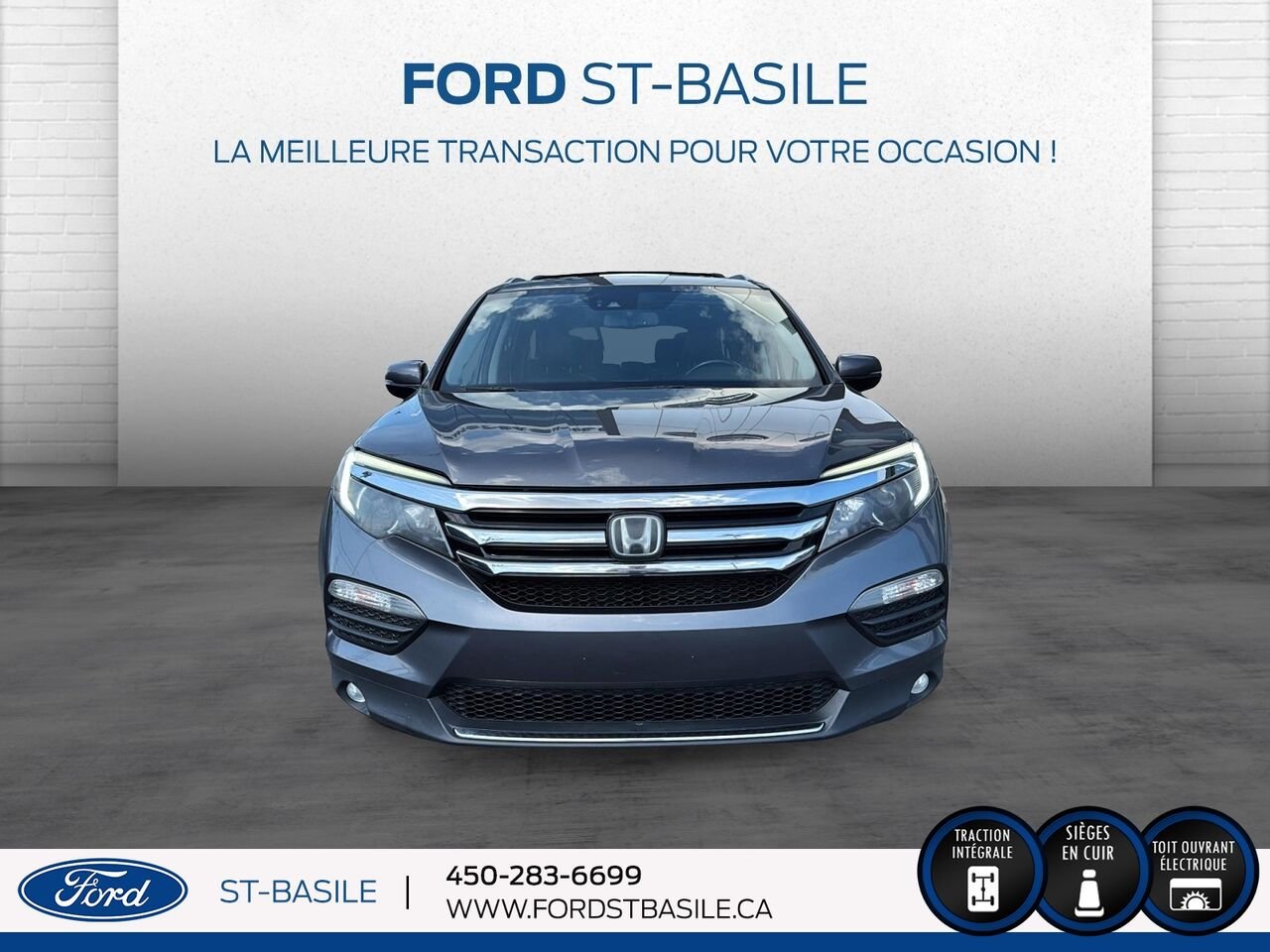 2016 HONDA PILOT Grey Saint-Basile-le-Grand - photo #10