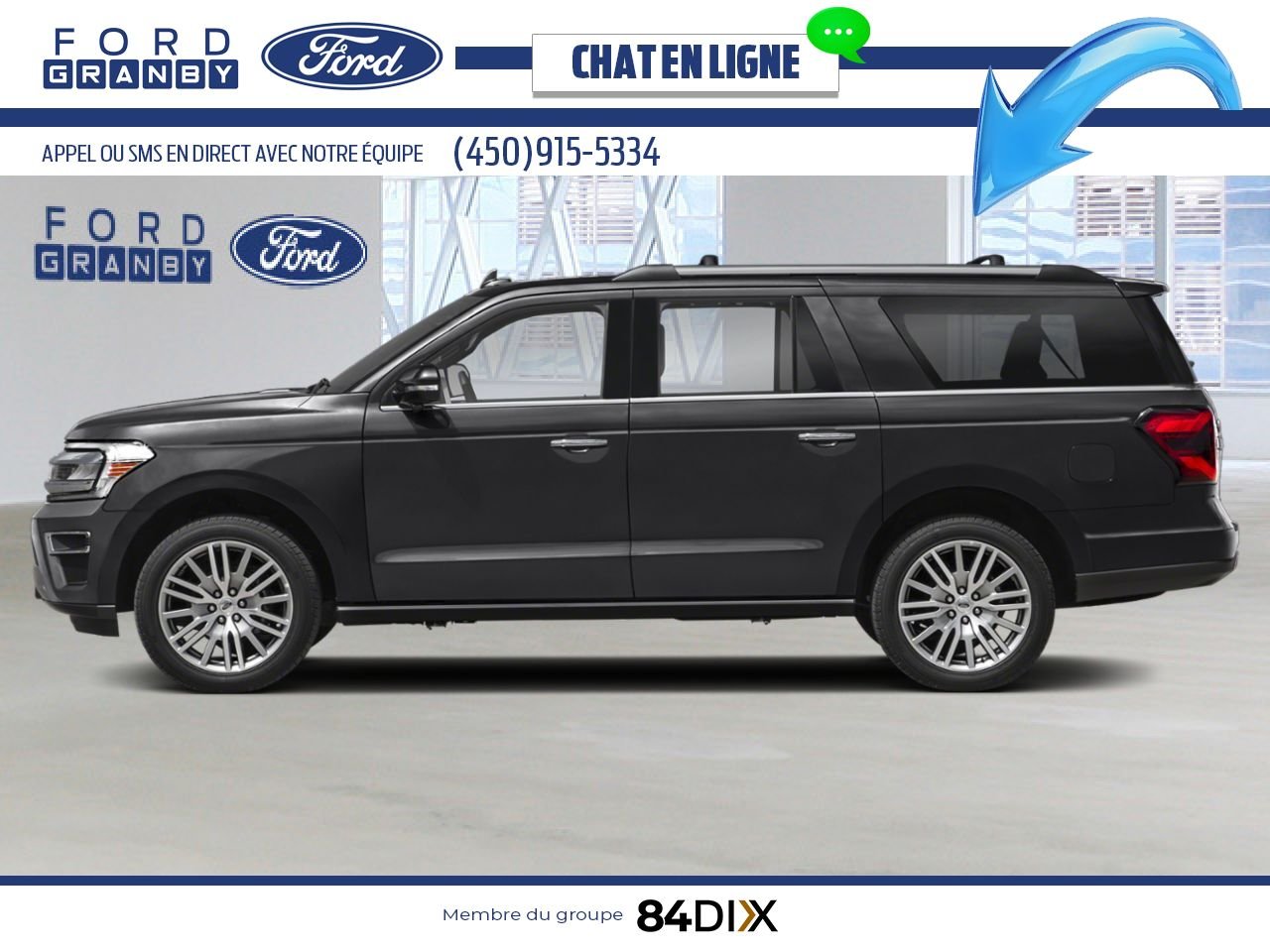 Ford Expedition 2022 Noir agate Granby - photo #1