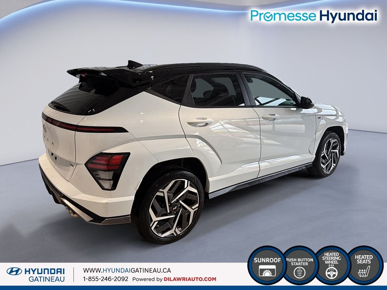 2024 Hyundai Kona White Gatineau - photo #4