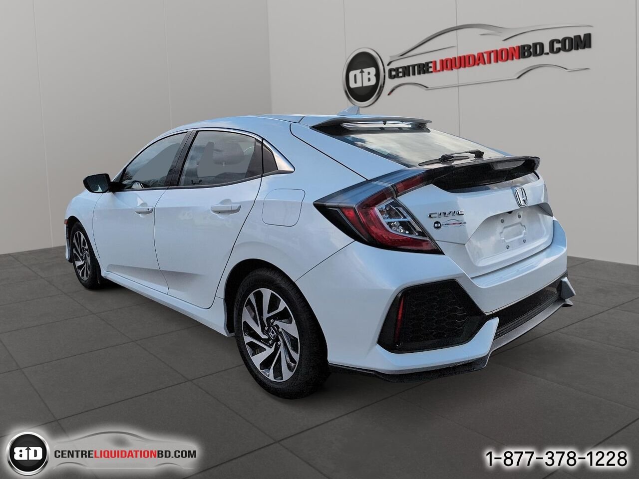2017 Honda Civic Hayon LX CVT 5 portes | BD0438 White Granby - photo #7