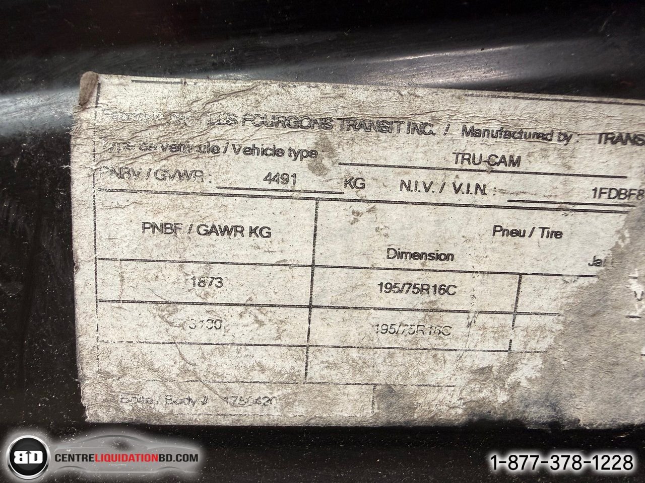 Ford TRANSIT CUTAWAY BOITE 14 PIEDS | A8010 2018 Blanc Granby - photo #17