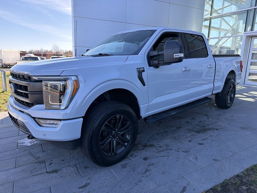 Ford F-150 LARIAT 5.0L ** 502A ** SPORT ** TOIT PANO ** FX4 20P ** PRO POWER 2KW ** B&O ** 6,5 pi 6,5 pi 2022 Blanc