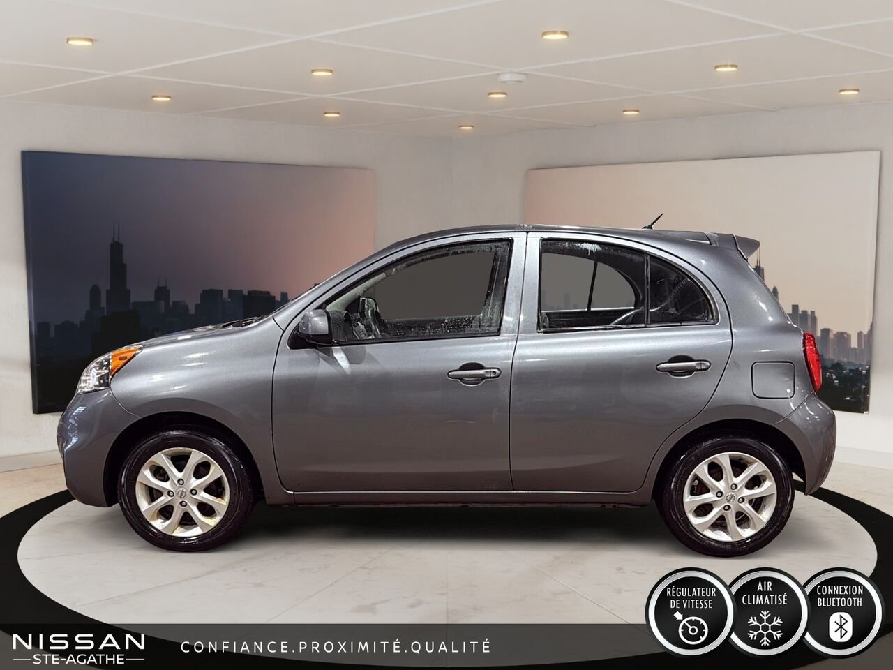 2018 Nissan Micra S | JAMAIS ACCIDENTÉ | BOÎTE AUTOMATIQUE | HAYON | ÉCONOMIQUE EN CARBURANT Grey Saint-Jérôme - photo #5